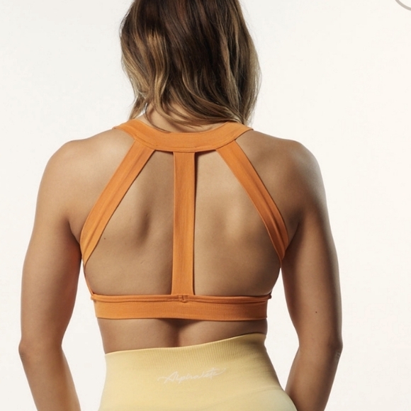 NWT Alphalete Trinity sport bra | Honey light orange | intimates bra - Picture 3 of 5